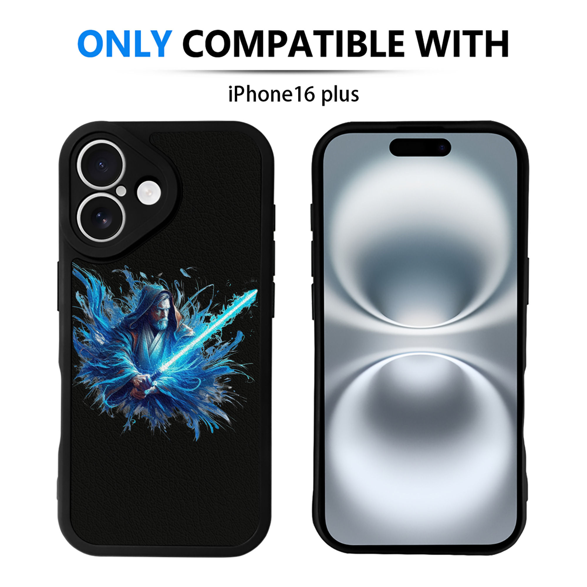 （画像用） スター・ウォーズ Star Wars 【iPhone 16シリーズ対応】シリコンスマホケース（レザー調） 材質：シリコン